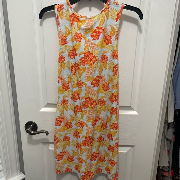 SO Floral Swim Coverup - Orange and Yellow - Picture 5 of 7